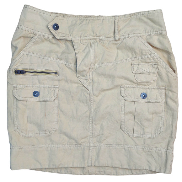 Anthropologie Dresses & Skirts - Anthropologie NWOT daughters Of liberation Utility cargo skirt 4 khaki